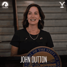 John Dutton Governor Lynelle Perry GIF