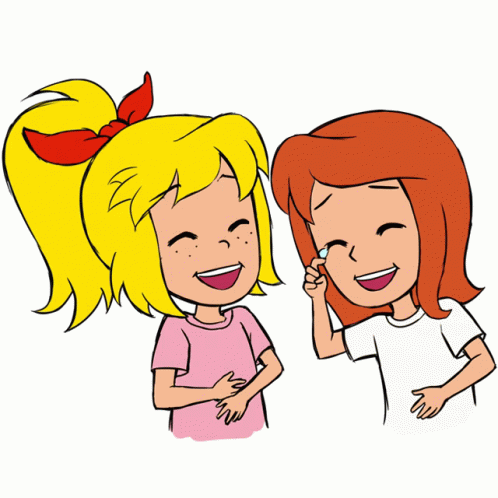 Bibi Und Tina Laughing Sticker Bibi Und Tina Laughing Funny