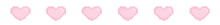 hearts pink hearts bouncing pixelized art