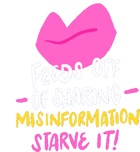 Hate Feeds Off Of Sharing Misinformtion Starve It Sticker - Hate Feeds Off Of Sharing Misinformtion Starve It No Hate Stickers