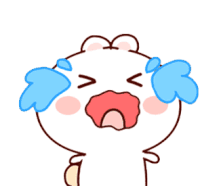 a cartoon character is crying with tears running down his face