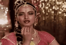 Rekha Actress GIF - Rekha Actress Pout GIFs