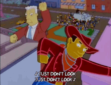 Simpsons Just Dont Look GIF - Simpsons Just Dont Look GIFs