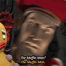 The Muffin Man? The Muffin Man. GIF - The Muffin Man Shrek Muffin Man GIFs