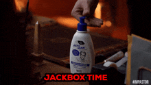 a bottle of real man hand cream is being opened