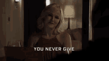 You Never Give Anyone Your Playbook GIF - Malin Akerman Lara Axelrod Rooting For Them To Win GIFs