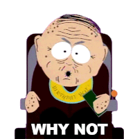 Why Not Marvin Marsh Sticker - Why Not Marvin Marsh South Park Stickers