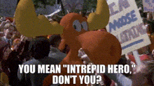 Rocky And Bullwinkle Intrepid Hero GIF - Rocky And Bullwinkle Intrepid Hero You Mean Intrepid Hero Dont You GIFs