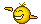 a pixel art smiley face with a crown on its head .