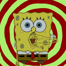 spongebob playing lips hypnotizing