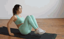 Abs And Legs Work Out Breathing In And Out GIF