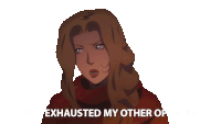Ive Exhausted My Other Options Lisa Tepes Sticker - Ive Exhausted My Other Options Lisa Tepes Castlevania Stickers