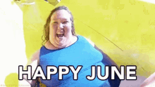 Happy June Slide GIF - Happy June Slide Water Slide GIFs