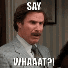 Say What Will Ferrell GIF - Say What Will Ferrell Anchorman GIFs