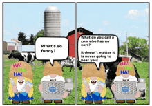 Gnome Dairy Farmer GIF - Gnome Dairy Farmer Cow GIFs