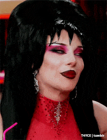 a close up of a woman 's face with t4yce tumblr in the bottom right