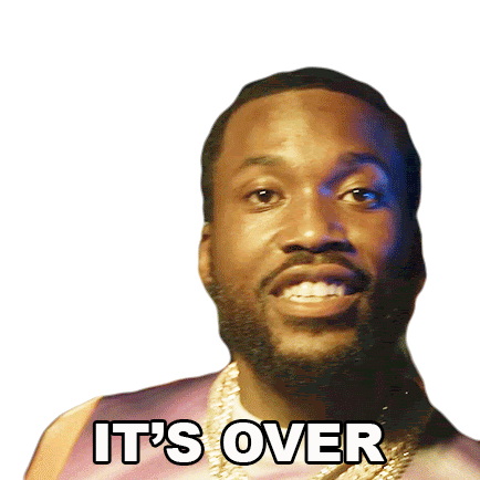 Its Over Meek Mill Sticker - Its Over Meek Mill Its Done Stickers