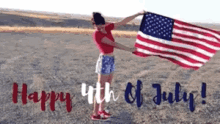 Happy4th Of July Greetings GIF - Happy4th Of July Greetings Flag GIFs