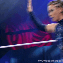 Raise My Hand Ice Cold GIF - Raise My Hand Ice Cold Wow Women Of Wrestling GIFs