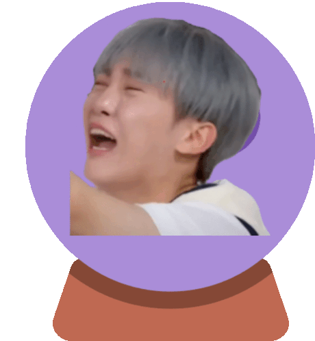 Crystal Ball Cry Sticker - Crystal Ball Cry Seungkwan Stickers