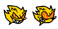 Fleetway Super Sonic Icons Sticker