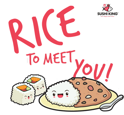 Nice To Meet You Rice To Meet You Sticker - Nice To Meet You Rice To Meet You Sushi Stickers