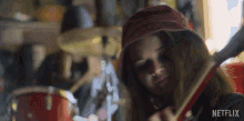 Playing Guitar Beverly GIF - Playing Guitar Beverly Mixtape GIFs