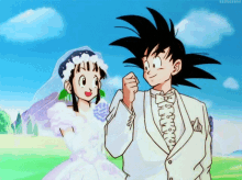 Goku Chichi GIF - Goku Chichi Wedding GIFs
