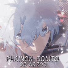 a picture of a girl with the words phainon solito de arros