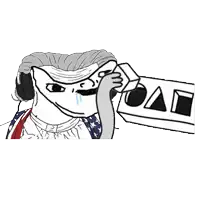 a black and white drawing of a man wearing headphones and a mask holding a sign .