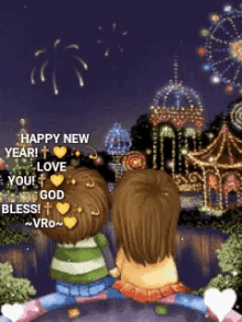 happy new year 2019 greetings kiss