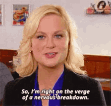 Stressed Face Amy Poehler GIF - Stressed Face Amy Poehler Nervous Breakdown GIFs