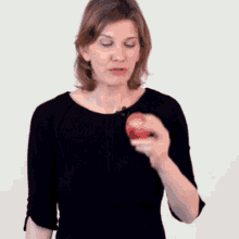 Apple Woman GIF - Apple Woman Bite GIFs
