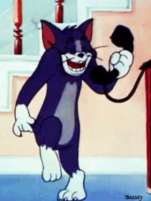 Tom And Jerry Phone GIF - Tom And Jerry Phone Happy GIFs