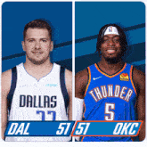 Dallas Mavericks (51) Vs. Oklahoma City Thunder (51) Half-time Break GIF - Nba Basketball Nba 2021 GIFs