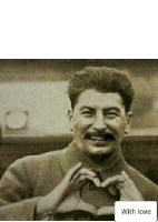 a man with a mustache making a heart with his hands