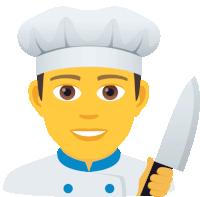 Man Cook People Sticker - Man Cook People Joypixels Stickers