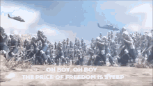 the price of freedom
