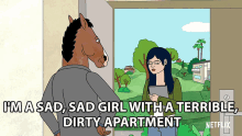 Im A Sad Sad Girl With A Terrible Dirty Apartment GIF