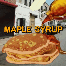 Maple Syrup Pancakes With Maple Syrup GIF - Maple Syrup Pancakes With Maple Syrup Maple Syrup On Pancakes GIFs