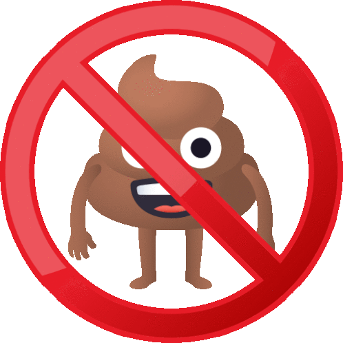 No Happy Poo Sticker - No Happy Poo Joypixels Stickers
