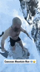 Krakos Real Life Ice Man GIF - Krakos Real Life Ice Man Caucasus Mountain Man GIFs