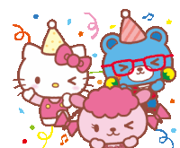 Hello Kitty Sticker - Hello Kitty Happy Stickers