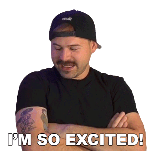Im So Excited Jared Dines Sticker - Im So Excited Jared Dines The Dickeydines Show Stickers