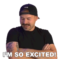 Im So Excited Jared Dines Sticker - Im So Excited Jared Dines The Dickeydines Show Stickers