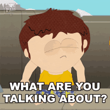 What Are You Talking About Jimmy Valmer GIF - What Are You Talking About Jimmy Valmer South Park GIFs