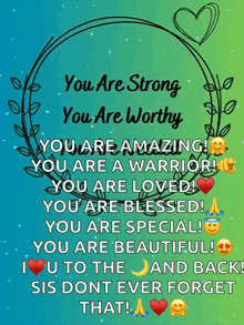 You Are Strong You Are Worthy GIF