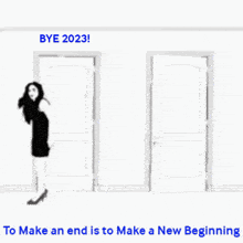 Happy New Years Push Out The Old And In With The New GIF - Happy New Years Push Out The Old And In With The New Bye 2023 Hello 2024 GIFs