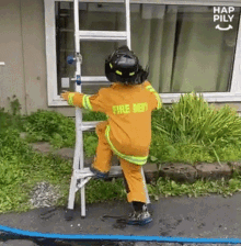 Firefighter Happily GIF