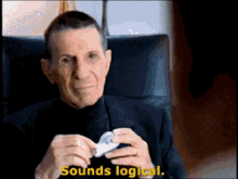 Sounds Logical Logical GIF - Sounds Logical Logical Spock GIFs